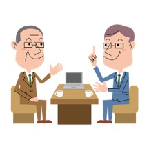 面談するイラスト