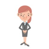 スーツ女性のイラスト